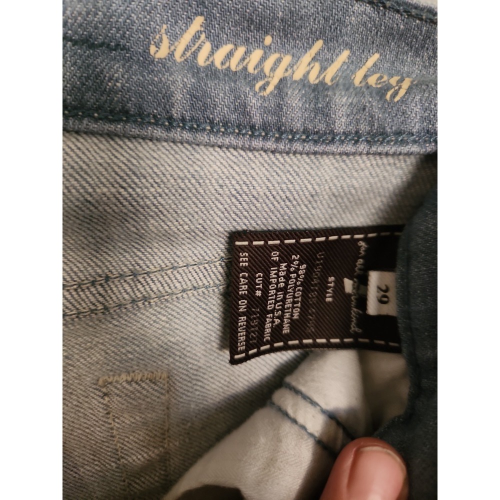 7 For All Mankind Women's Straight Leg Jeans Size 29, Light Wash - Picture 4 of 14
